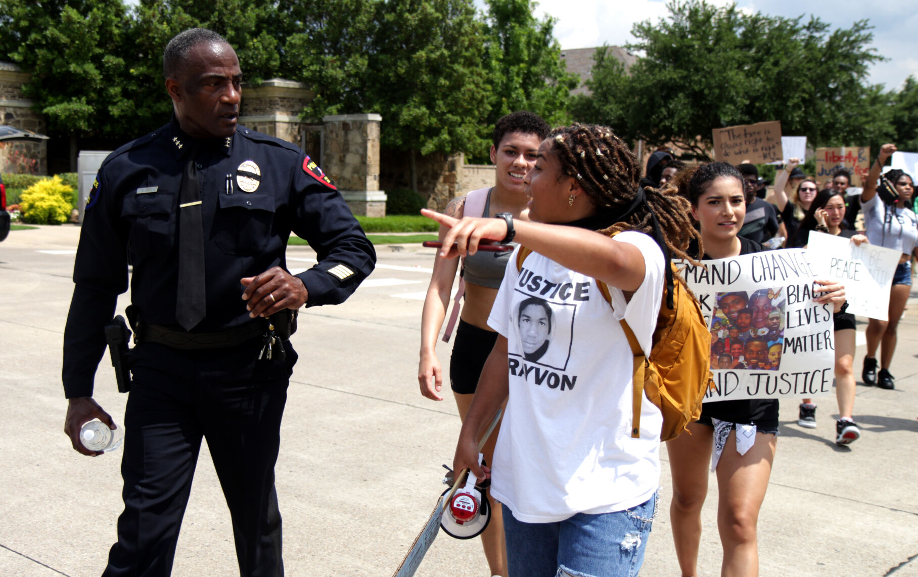 Plano protest